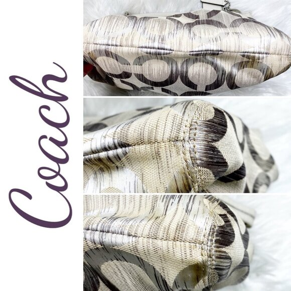 COACH MADISON OP ART IKAT HIPPIE SHOULDER BAG - Picture 16 of 16